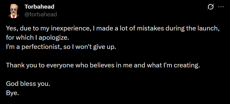 Send the Torbacoin, lets go, day 2, we believe, migrate it
CdraSFUNmQSJrzNBsv3Actxngh871bJATR7YnzcFBAGS