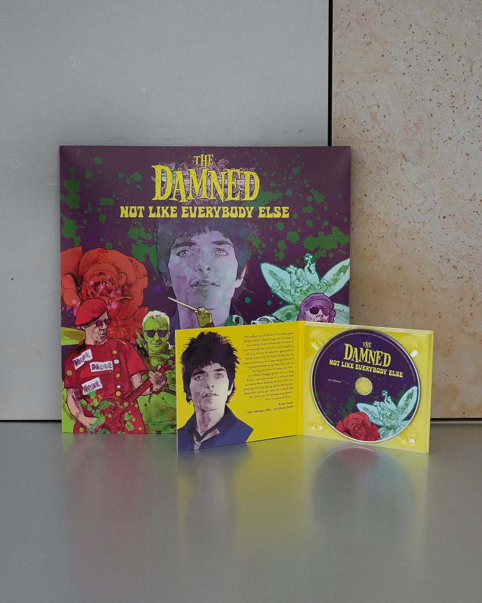 earMUSICedel's tweet photo. #NotLikeEverybodyElse, @thedamned's new cover album in honour of late Brian James, is out today! It’s bold, fun, and made to be lived with. We’re proud to share it with you. #TheDamned #Punk https://t.co/7tCJH7OBBv