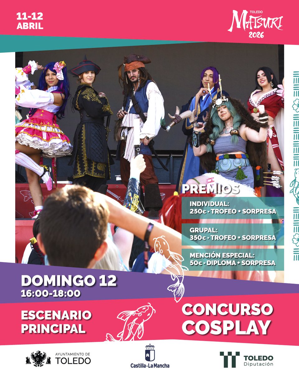 Toledo_Matsuri's tweet image. ¡Ya disponibles los formularios para participar en nuestros concursos de Cosplay y K-Pop! ✨

Concurso Cosplay 👉 toledomatsuri.com/concurso-cospl…

Concurso baile K-Pop 👉 toledomatsuri.com/concurso-kpop/

Acordaos de leer bien todas las bases y detalles en cada uno ☺️ ¡Os esperamosss!