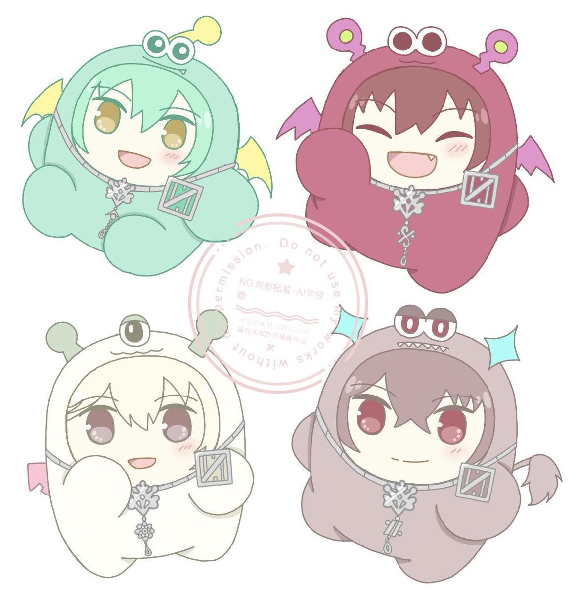 モンちゃん10周年verです！✨️皆個性出せた感じがする！👍👍