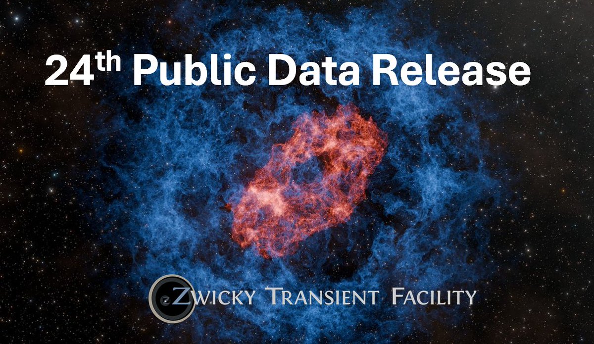 ztfsurvey's tweet image. Ready for discoveries! Our @ztfsurvey public data release is now available via @caltechipac IRSA platform, and it adds a full year of ZTF observations up to Oct 2025. We are now close to 70M single-exposure images and 5.3 B lightcurves! ztf.caltech.edu/ztf-public-rel…