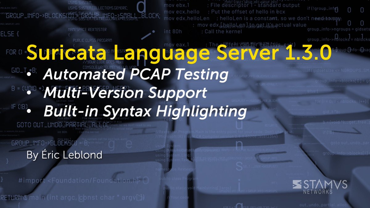 Stamus Networks tweet media