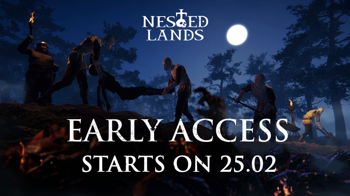 Survivors, we have a change to share: the Early Access launch of Nested Lands has been moved to February 25.

 We need a bit more time to polish the systems, eliminate bugs, and ensure co-op runs as smooth as possible. Your experience matters to us, and we want Norovellir to feel
