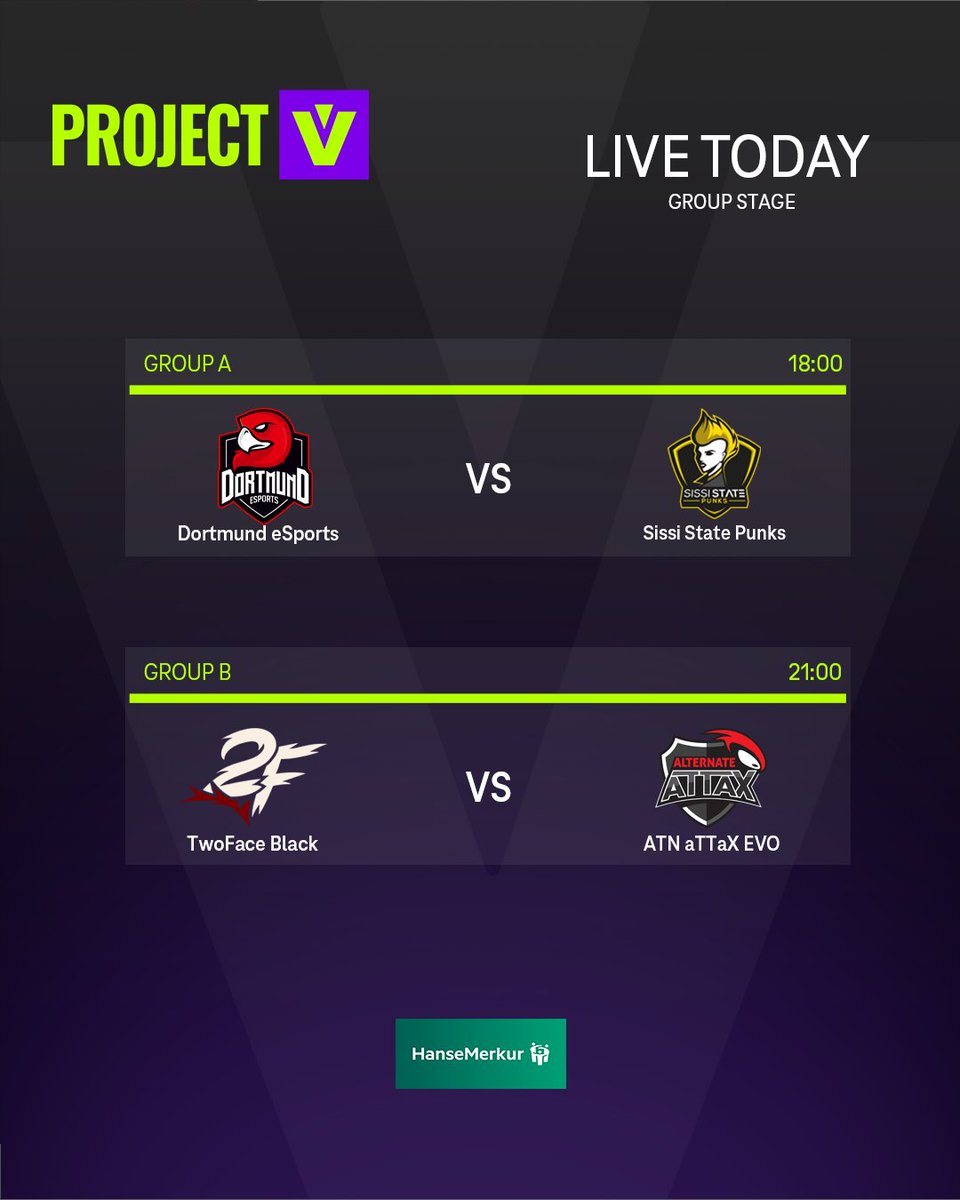 projectvgg's tweet image. Spieltag 3 ist da!🔥
Zwei Matches, ein Abend, pure #PROSERIES.

18:00 @DortmundEsports vs @SissiStatePunks 
21:00 @TwoFaceGG  Black vs @ATNattax  EVO

🎙️Caster: @iltis87 
🎥Observer: @timonvlr

Seid ihr auch schon ready?😎