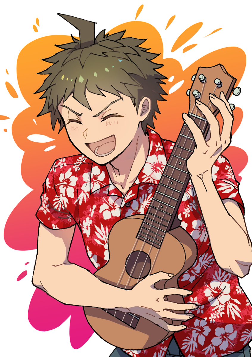 withウクレレ〜♪ （昔どこかで見たコラがずっと頭に残っていたので出力）