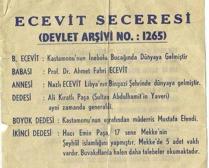 pumpanaliz's tweet photo. Başbakan Bülent ECEVIT'in aile seceresi. #ecevit #basbakan https://t.co/eaO31TmcIY