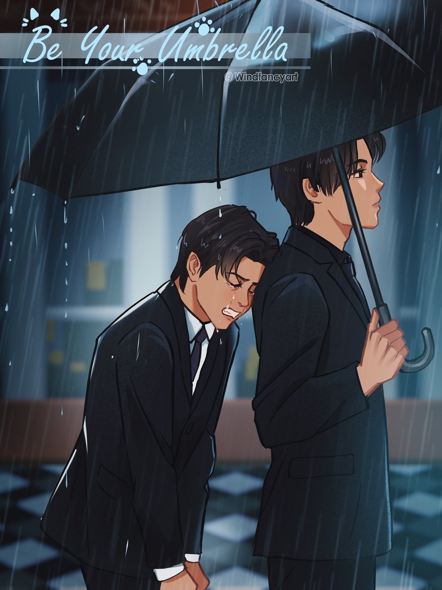 Windfancyart's tweet image. Tiger:Lynx,I can be your umbrella.☔️

#CatForCashEP1 #CatForCash #firstkhaotung
