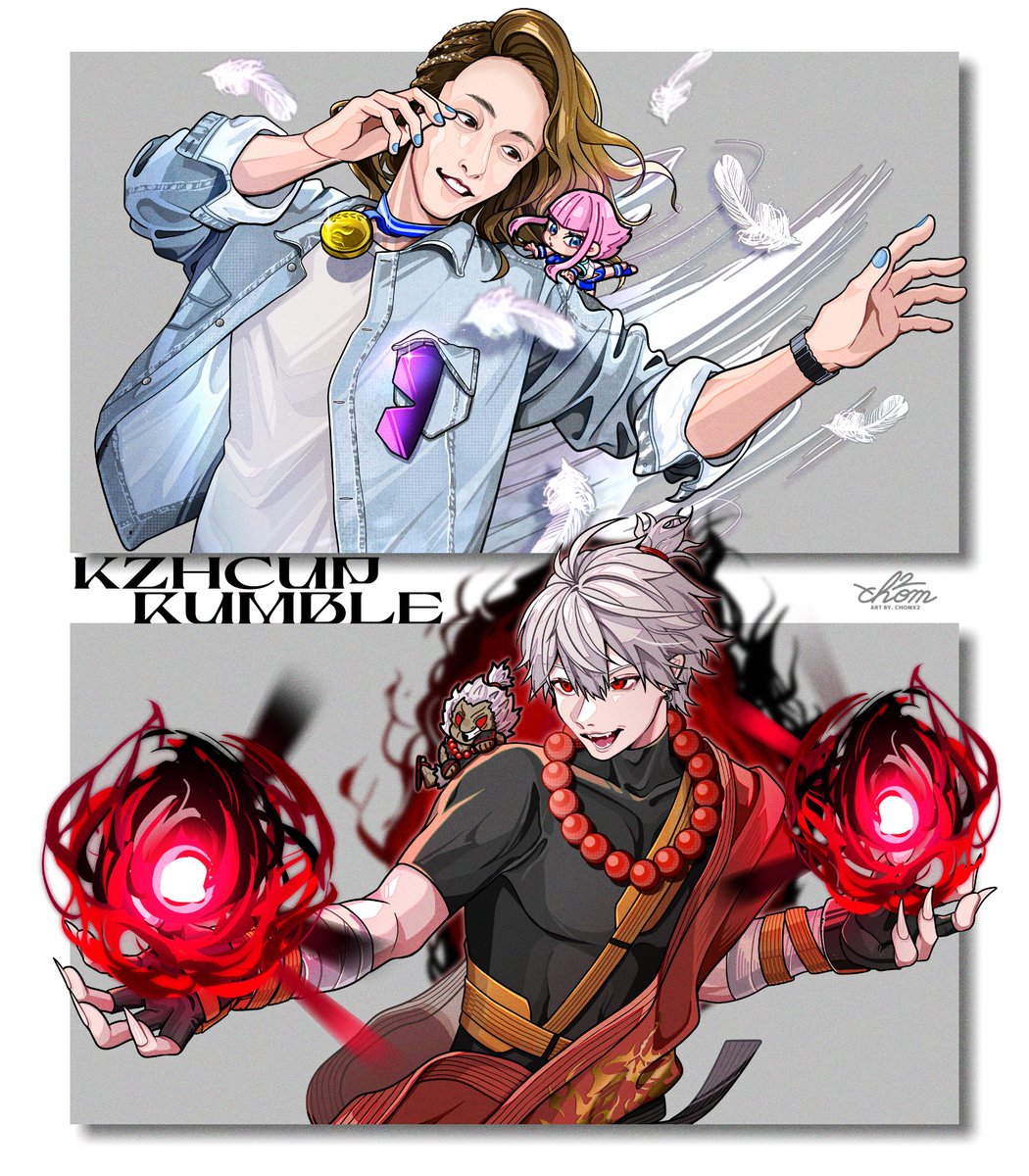 葛葉さん＆釈迦さん ║ フラスタイラスト こちら描かせていただきまし