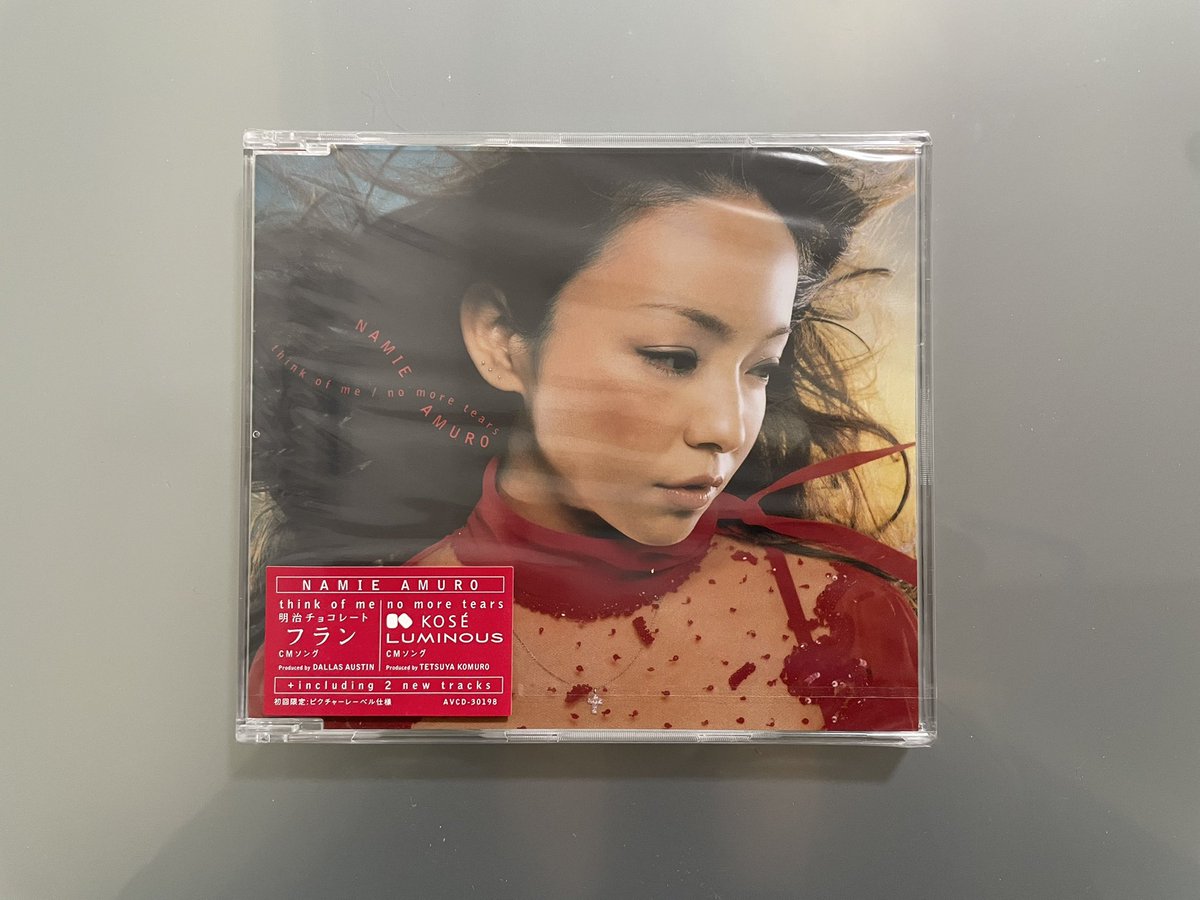 hanimage58's tweet photo. 2001年1月24日に安室奈美恵ちゃんの「think of me/no more tears」が発売されて25周年。アルバム「break the rules」からの両A面リカットシングルです。また、小室哲哉さんが関わったシングルでは最後の作品です。C/W「I TO YOU」はアルバム未収録となります。
#安室奈美恵
#thinkofme
#nomoretears https://t.co/RYndz1E87C