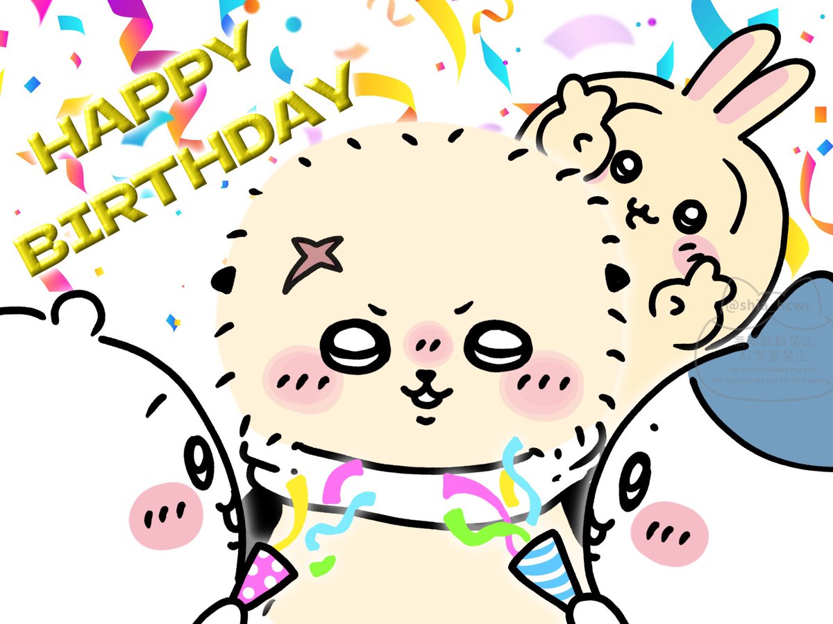 shia_hcwr's tweet image. ラッコ先生お誕生日おめでとうございまーーーす🎂✨

#ラッコ先生生誕祭2026
#ラッコ生誕祭2026
#ちいかわファンアート