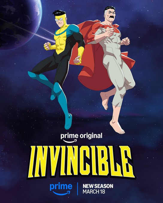 🚨Data de todos os episódios da quarta temporada de Invencível!

Episódios 1, 2 e 3 - 18 de março
Episódio 4 - 25 de março
Episódio 5 - 1 de abril
Episódio 6 - 8 de abril
Episódio 7 - 15 de abril
Episódio 8 - 22 de abril