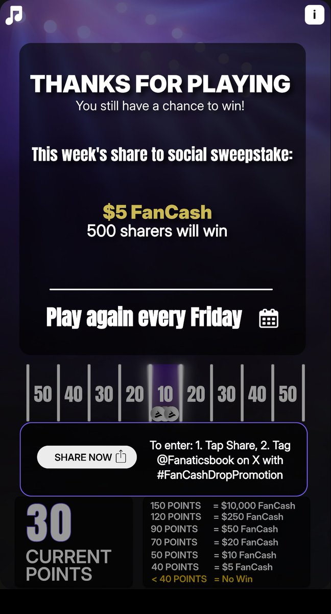 JaredSwope's tweet photo. Play the #FanCashDropPromotion today
https://t.co/PJrK9gPX4D https://t.co/pNqbWBSBKW