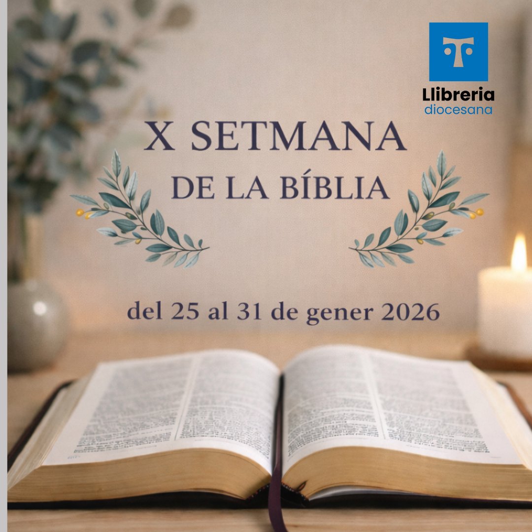 📖 Del 25 al 31 de gener celebrem la Setmana de la Bíblia 2026.
A la Llibreria Diocesana de Tarragona hi trobaràs una exposició especial de Bíblies i llibres per aprofundir en la Paraula.
Llibres que obren camins a l’encontre amb la Paraula.
#SetmanaDeLaBíblia #LlibreriaDiocesana