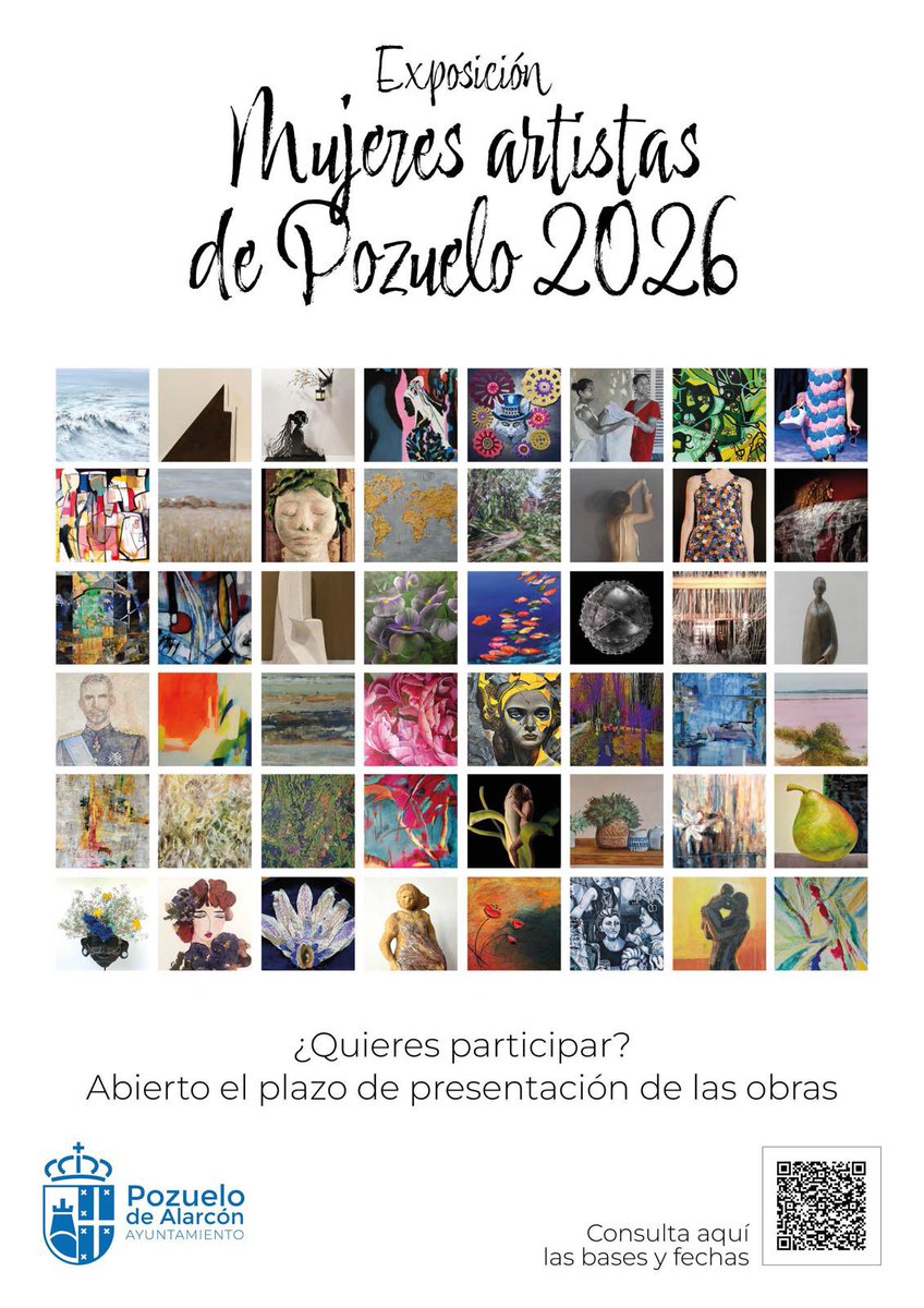 🎨 Exposición de Mujeres Pintoras 2026: celebramos el talento, la mirada y la fuerza creativa de las artistas de nuestra ciudad.

📩 Preinscripción abierta: envía tu solicitud a c.Mujer@pozuelo.madrid
🗓 Hasta el próximo viernes 30 de enero

pozuelodealarcon.org/discapacidad-f…