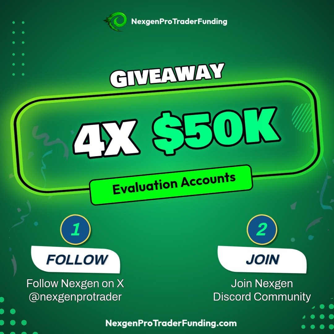 📢 Win 4 x $50K  account with Nexgen 🎉

instructions:

1️⃣ Follow <a href="/AshokFX01/">ASHOK FX</a> <a href="/nexgenprotrader/">Nexgen ProTrader Funding</a> <a href="/Propfirms_Audit/">PropFirms Audit</a> 

2️⃣ Like❤️ Retweet 🔁 Tag 3 Friends 

3️⃣ Join Discord : discord.gg/RPUhHg9E

4️⃣ Also follow - 
<a href="/1trade0/">1TRADE</a> <a href="/sid_traderz/">SID TRADES</a> <a href="/madeinwings/">𝐖 𝐈 𝐍 𝐆 𝐒 ⚜️</a>
<a href="/_Ibrahieim/">𝐌𝐢𝐬𝐭𝐞𝐫 𝐄</a> <a href="/mermouforex/">𝑴𝒆𝒓𝒎𝒐𝒖</a> <a href="/Cisx_fx/">αʅƈԋҽɱιʂƚ🦅</a>