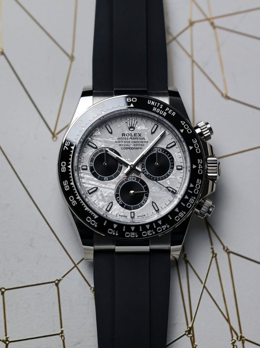 GlobalWatchClub's tweet image. Rolex Daytona White Gold Meteorite Dial Ref. 126519LN