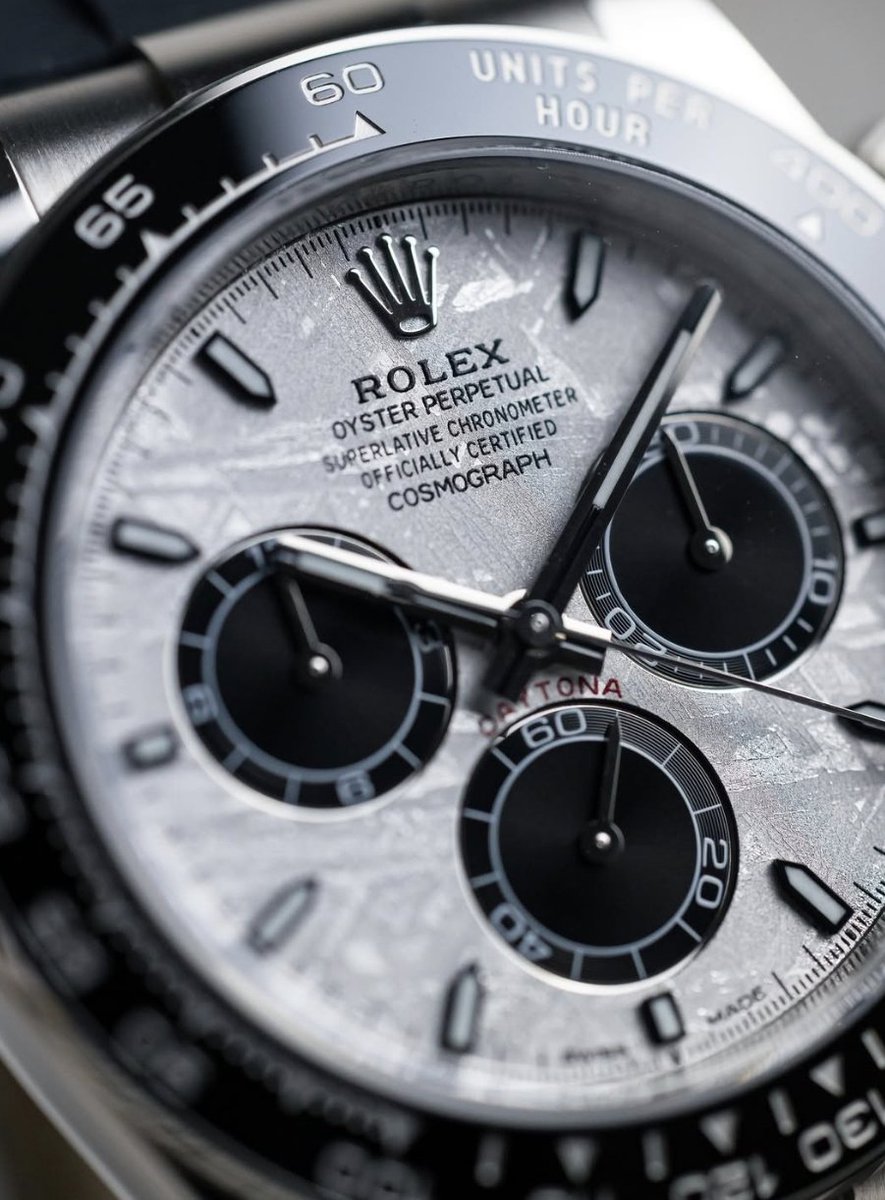 GlobalWatchClub's tweet image. Rolex Daytona White Gold Meteorite Dial Ref. 126519LN