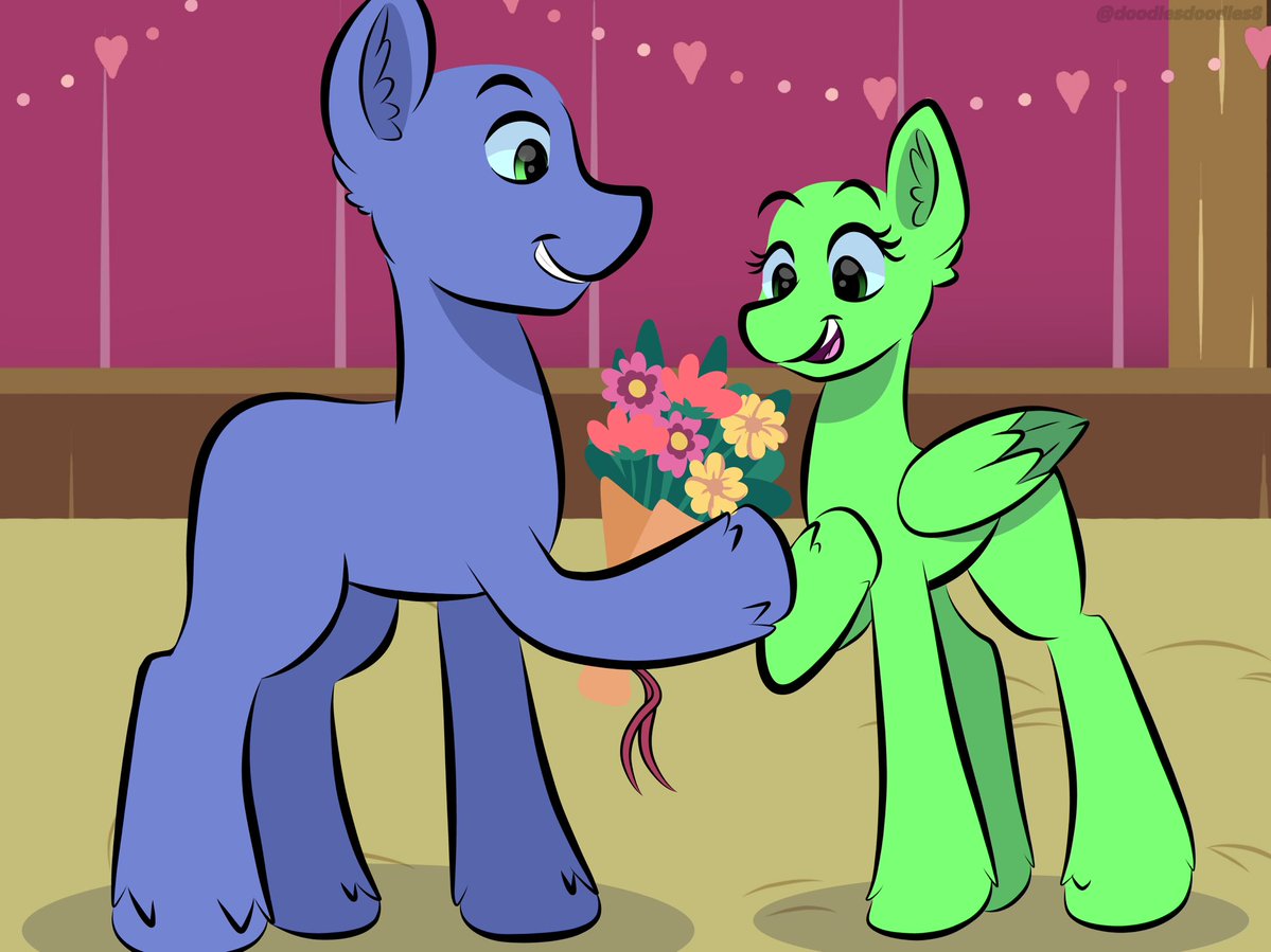 DoodlesDoodles8's tweet image. New $7 Valentine’s Day YCH 
Can be cannon ponies ^.^
#mlp #mylittlepony #pony #ych #valentines #valentine