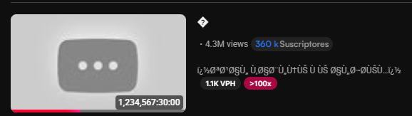 Ya resolvieron el misterio de este canal? cómo hizo para subir un short de 150 horas? Por qué sigue online? Que es esa página a la que redirige con el link del perfil?