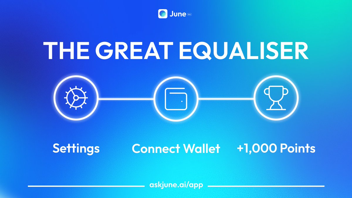 askjuneai's tweet image. Missed the 100 Day Streak? 📈

We’ve levelled the game!

1️⃣ Go to settings
2️⃣ Connect your wallet
3️⃣ Secure 1000 points

Drop your total points 👇 
Checking for whales 🐋