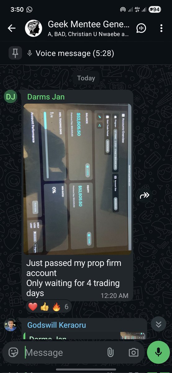 Godswillelolen's tweet image. $100k funded.... $50k funded.... Proud mentor moment ❤️ 💙 

February class Registration is ON for $50... 

one on one Private session for $300 (2 slots available).... DM me on Whatsapp +2348139031597
