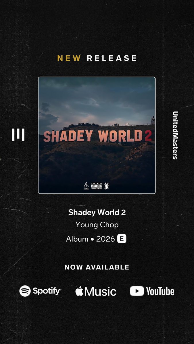 Young Chop - Shadey World 2 unitedmasters.com/m/shadeyworld2