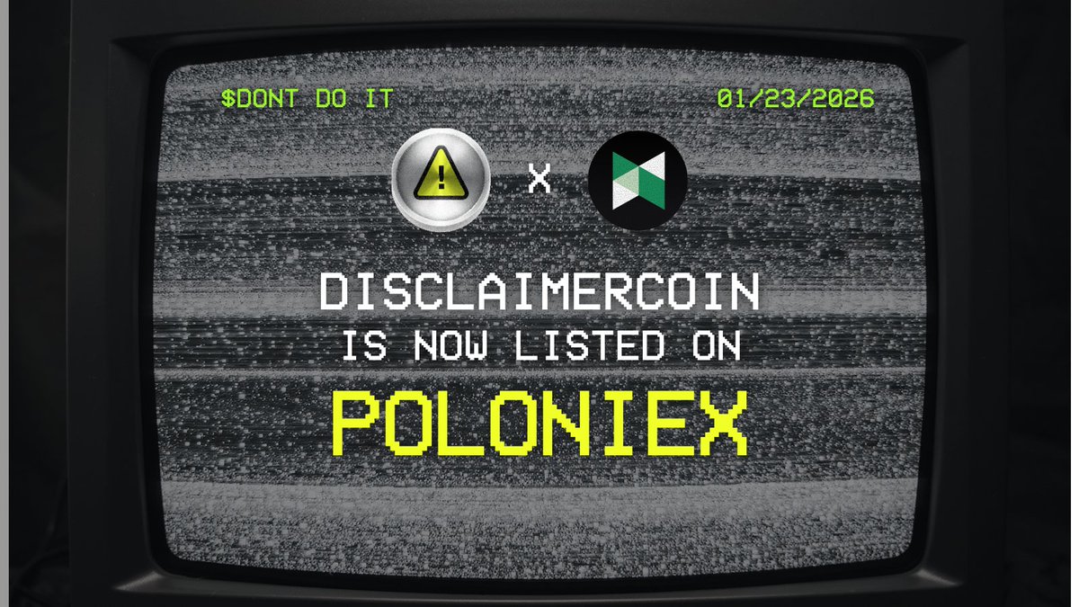 DisclaimerCoin's tweet image. we tried to tell his majesty @justinsuntron plz $DONT list us...

but here are, now live on @Poloniex ⚠️