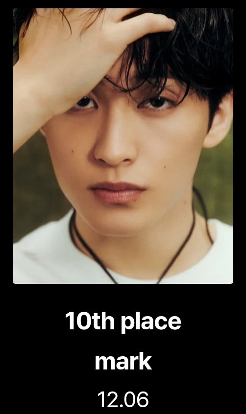 Marklee_base's tweet image. [HMA 2025 - D1]

Vote #MARK for HANTEO TOP 10 (BONSANG)

Overall 🔺️#10 (+4.38)
•Whosfan 🔺️#10 (+2.3%)
•Fancast 🔺️#8 (+7,839)
•Mubeat  🟰#11 (+1,731)

Let's try our best 💚
‼️ Please focus more on Whosfan
whosfan.com/ranking/696883…

#마크 #NCT마크  @NCTsmtown