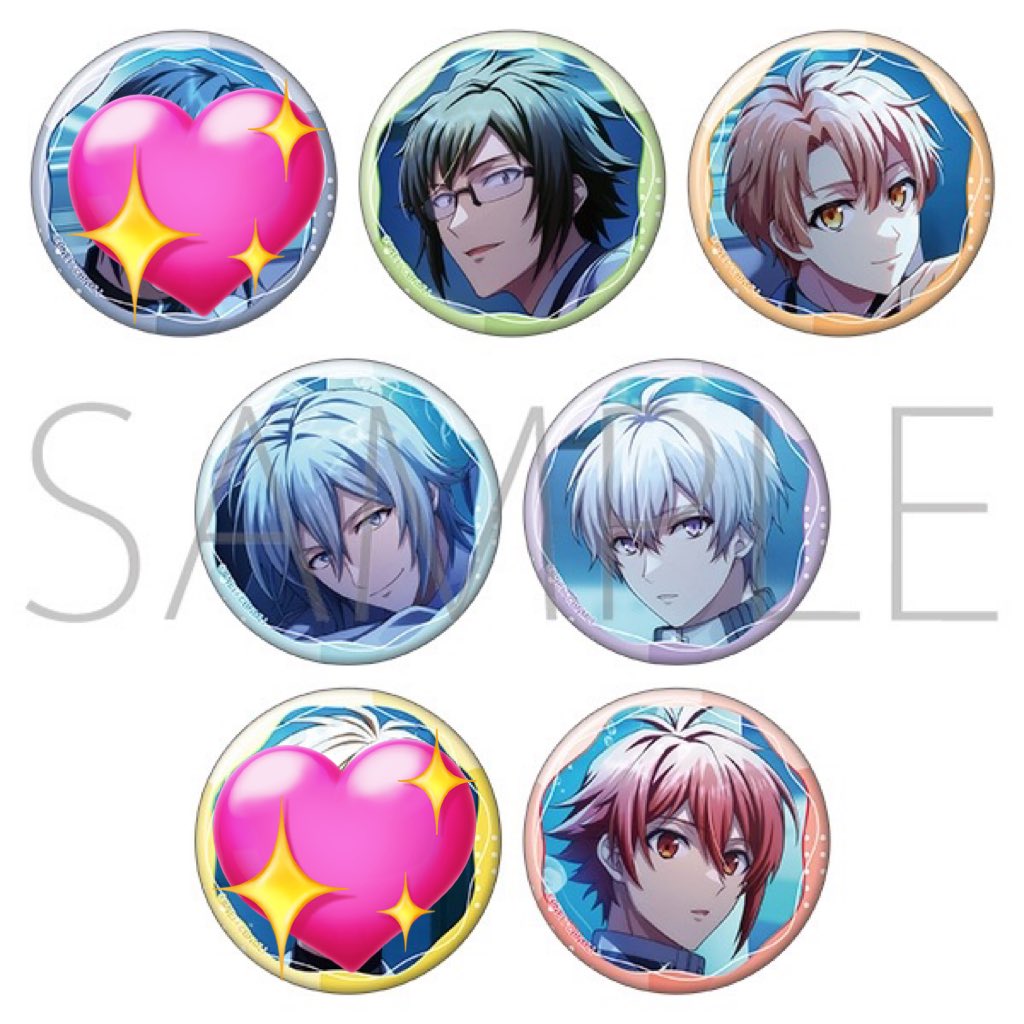 譲渡】アイドリッシュセブン アイナナ Crz Love 缶バッジ 譲:大和、三