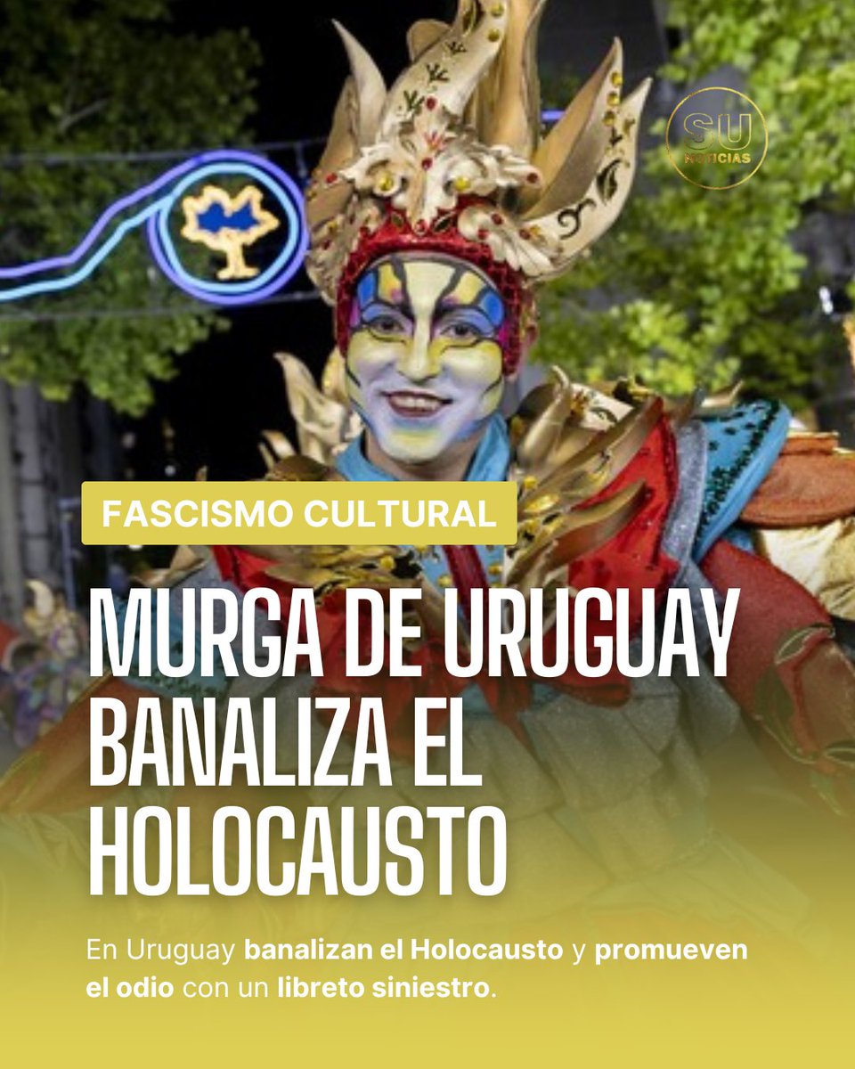 ESCÁNDALO en Uruguay por libreto de "Doña Bastarda" que reivindica el nazismo: proponen fusilar periodistas y "hacer jabón" a la gente. La murga de la izquierda, apoyada por la comunista Cosse, muestra su cara más fascista y violenta bajo el disfraz de carnaval.