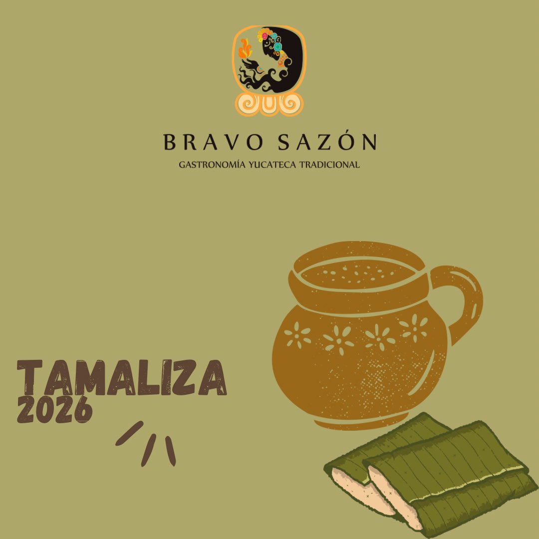 BravoSazon's tweet photo. 🍃Tamaliza Bravo Sazón 2026

Este Día de la Candelaria, los invitamos a disfrutar de una tamaliza llena de sazones muy de la península de Yucatán. Tamales únicos que solo proponemos por temporada.

📅 Haz tu pedido antes del 30 de enero.
📦 Entregas 1 y  2 de febrero. https://t.co/ToFsu7rooN
