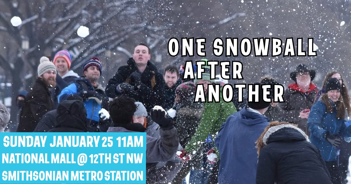 Washington DC Snowball Fight Association tweet media