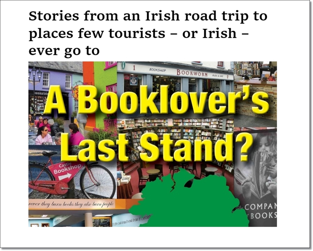 jpmaney's tweet image. Thinking of an Irish trip this year?
Download to your phone today.
The Kindle download is free –
and the eBook is just 5.99
jpmaney.com/shop/
eBook – all sites except amazon.ie
Paperback – all Amazon sites.

#Ireland #Travel #Stories #Books #Bookstores