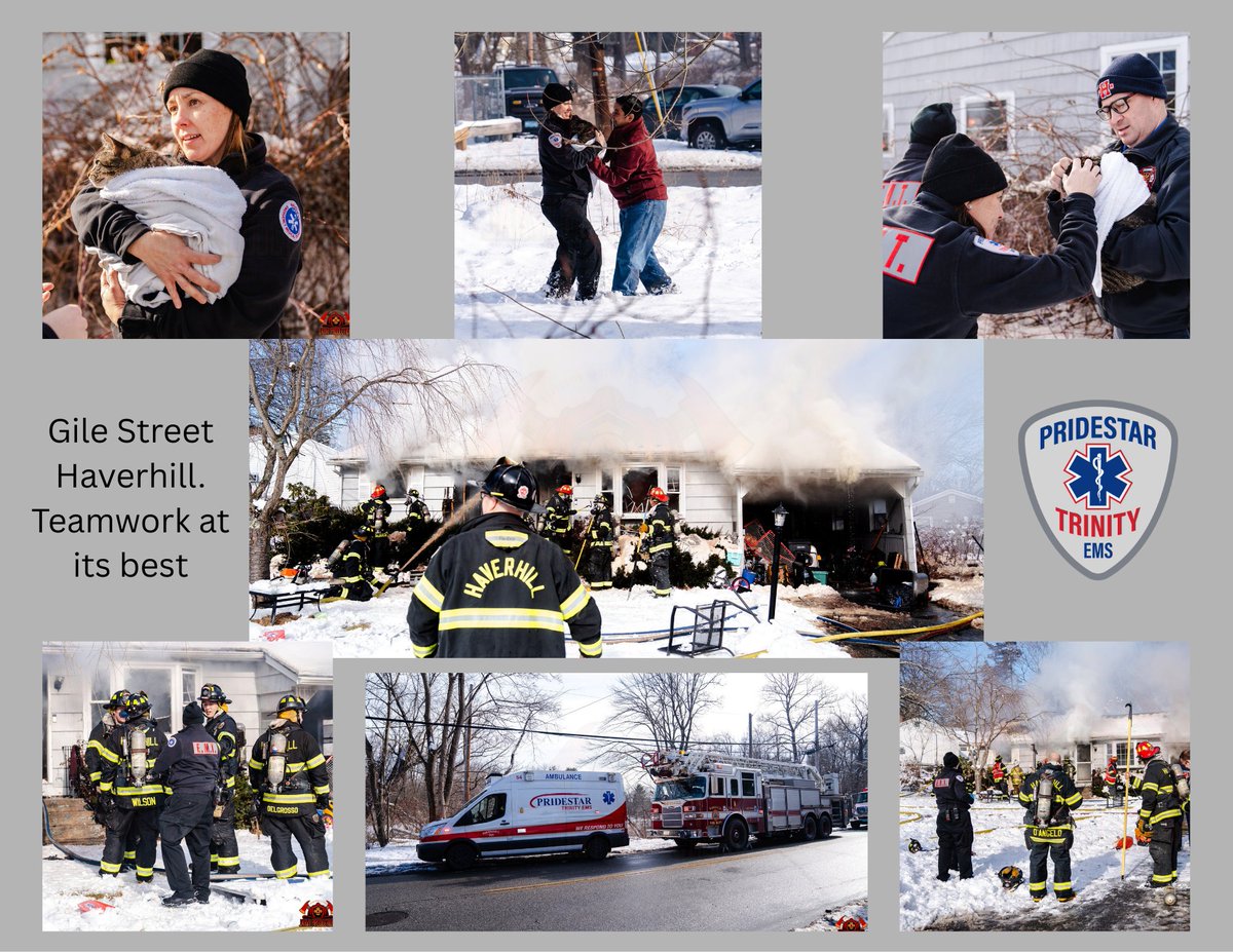 We are glad everyone got out safe, including the 2 dogs and 2 cats. Hard work and tremendous teamwork by everyone involved. Thanks <a href="/JarviProductio1/">Jarvi Productions</a>  for the pictures. <a href="/MassAmbulance/">Massachusetts Ambulance Association</a> <a href="/cityofhaverhill/">City of Haverhill</a>