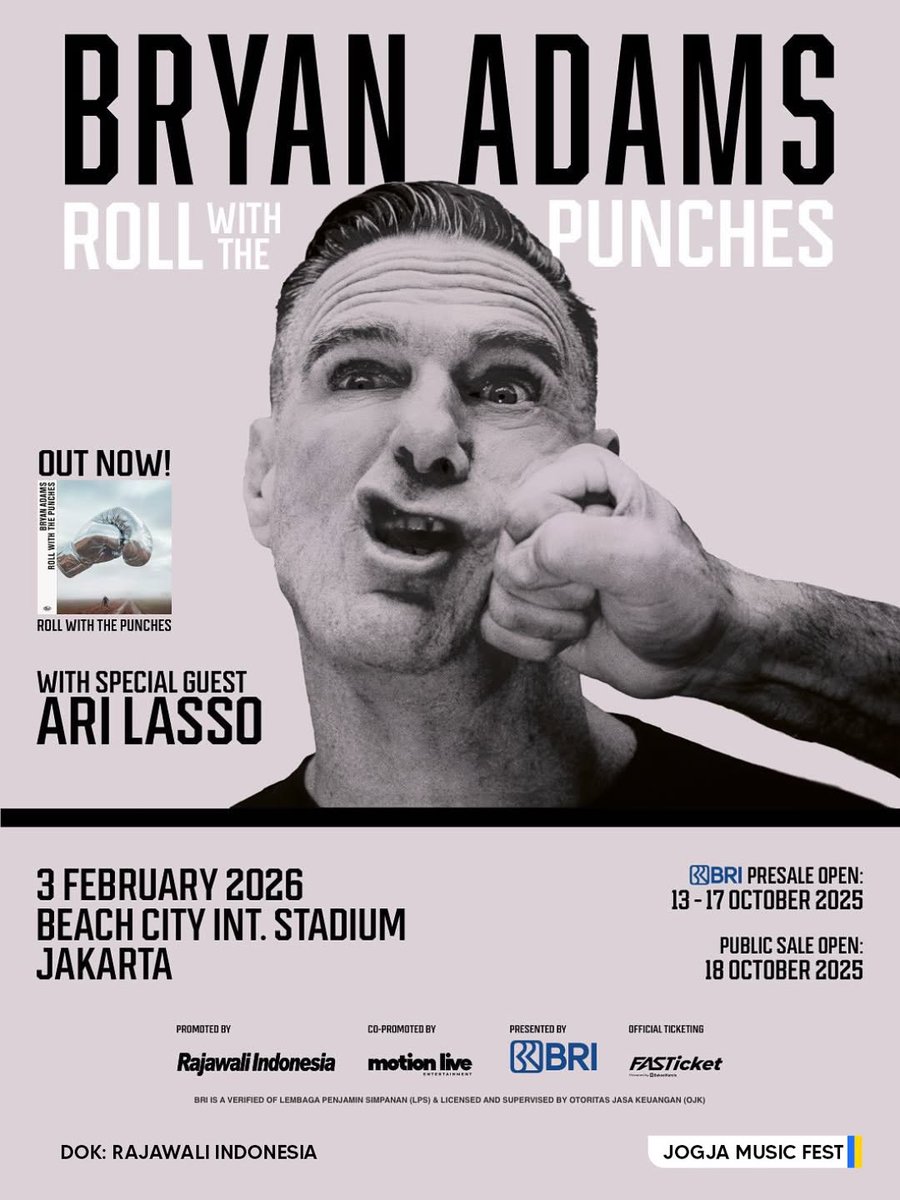 boxyboki's tweet photo. Wts Bryan Adams 3 feb Ancol ready 5 Tix Cat 1 ...
#Wts #bryanadams #bryanadamsjakarta https://t.co/V844wWvibw