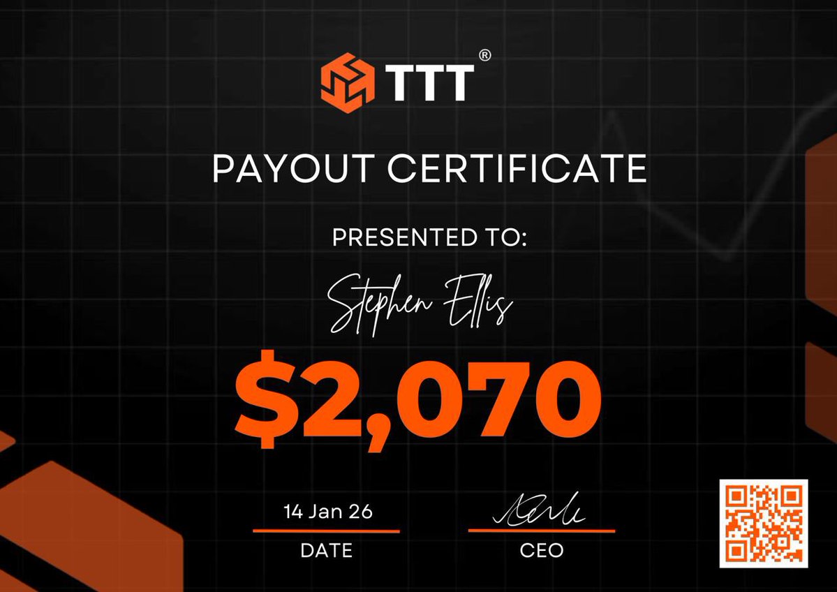 TTTMarkets's tweet image. Congratulations to all successful traders. 

If you want a relible firm to scale prop trading with, It's tttmarkets.com