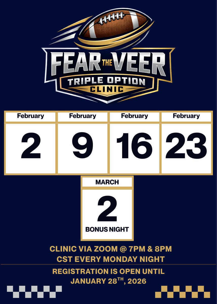Fear the Veer Triple Option Clinic tweet media