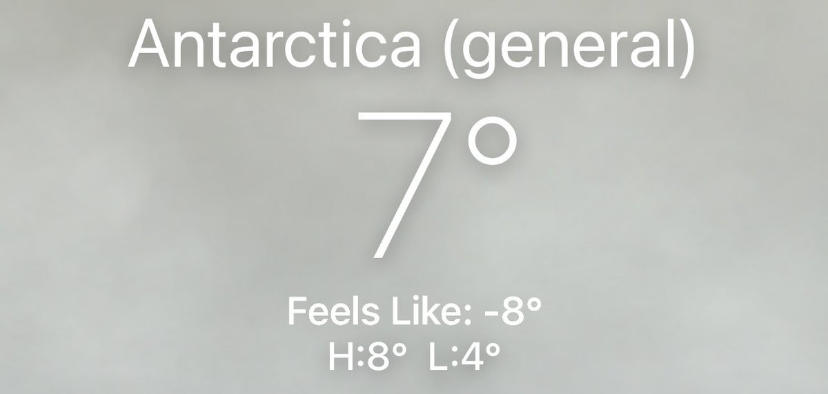 How are we colder than Antartica man 😭