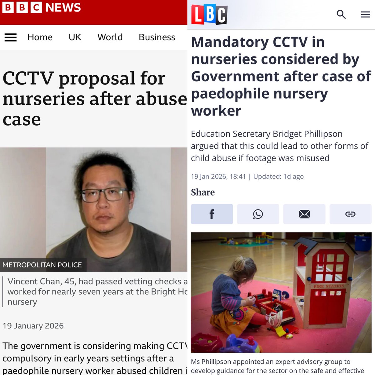 TulipSiddiq's tweet photo. I’m grateful to see the media covering our campaign to make CCTV mandatory in nurseries. I have raised this in Parliament several times and will be raising it directly with the Secretary of State for Education next week. 

Thank you to all my constituents who have shown such bravery and strength throughout this ordeal.