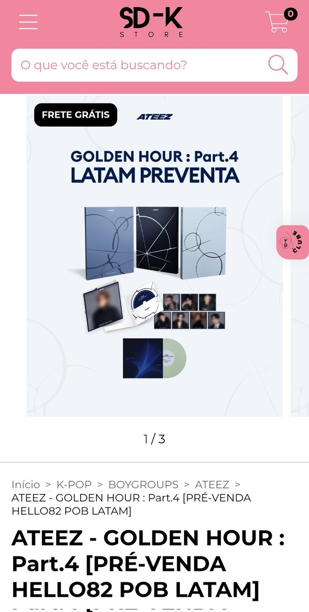 AtinyLatam's tweet photo. ATINY BRASIL 🇧🇷 @ATEEZUnionBra

Garanta suas versões com SD-K Store 

🔗https://t.co/wT7SJCc4MO 

#ATINYLATAM #GOLDENHOUR_Part4 https://t.co/Ua1r1WaDAp