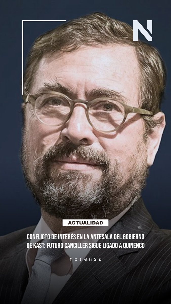 ⚡️La continuidad de Francisco Pérez Mackenna como CEO de Quiñenco, pese a su futura designación como canciller, abrió cuestionamientos por probidad y posibles conflictos de interés en medio del período de transición.

#Chile #Política #Probidad

Más:  instagram.com/reel/DT26nQ6De…