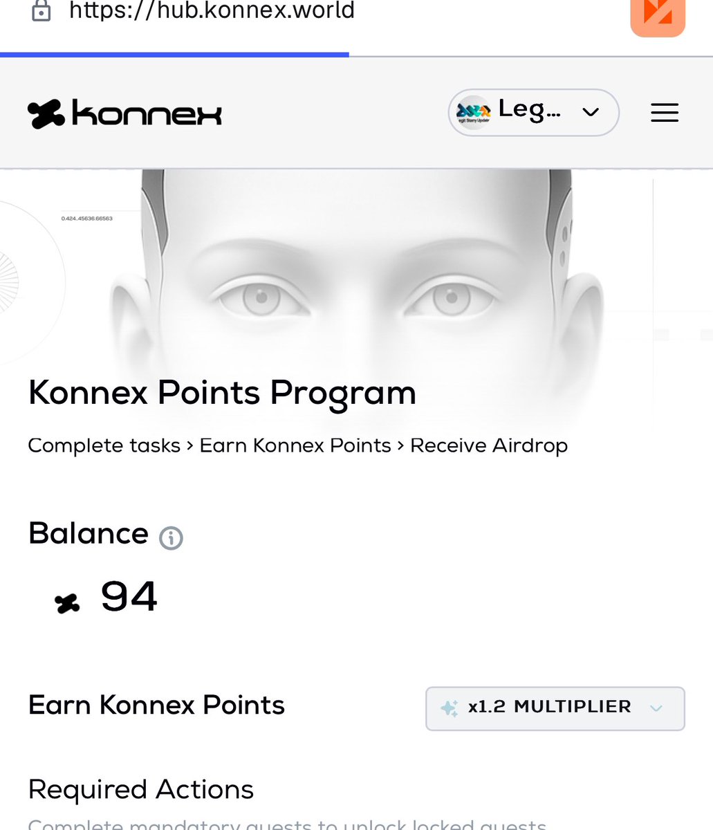 money required: $0
Fund raised: $15M
Reward type: Airdrop
Status: Confirmed 

Get started here: hub.konnex.world/points?referra…

How to get started
👇👇👇
Copy the link above 
Go to any Ethereum wallets like MetaMask,
Go to the search bar and paste the link.