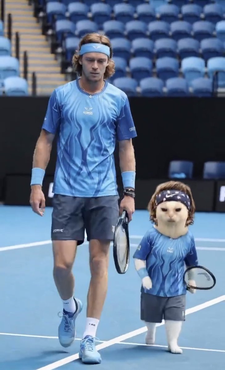 solotenispicks's tweet image. El gatito Rublev es espectacular 🤣🤣