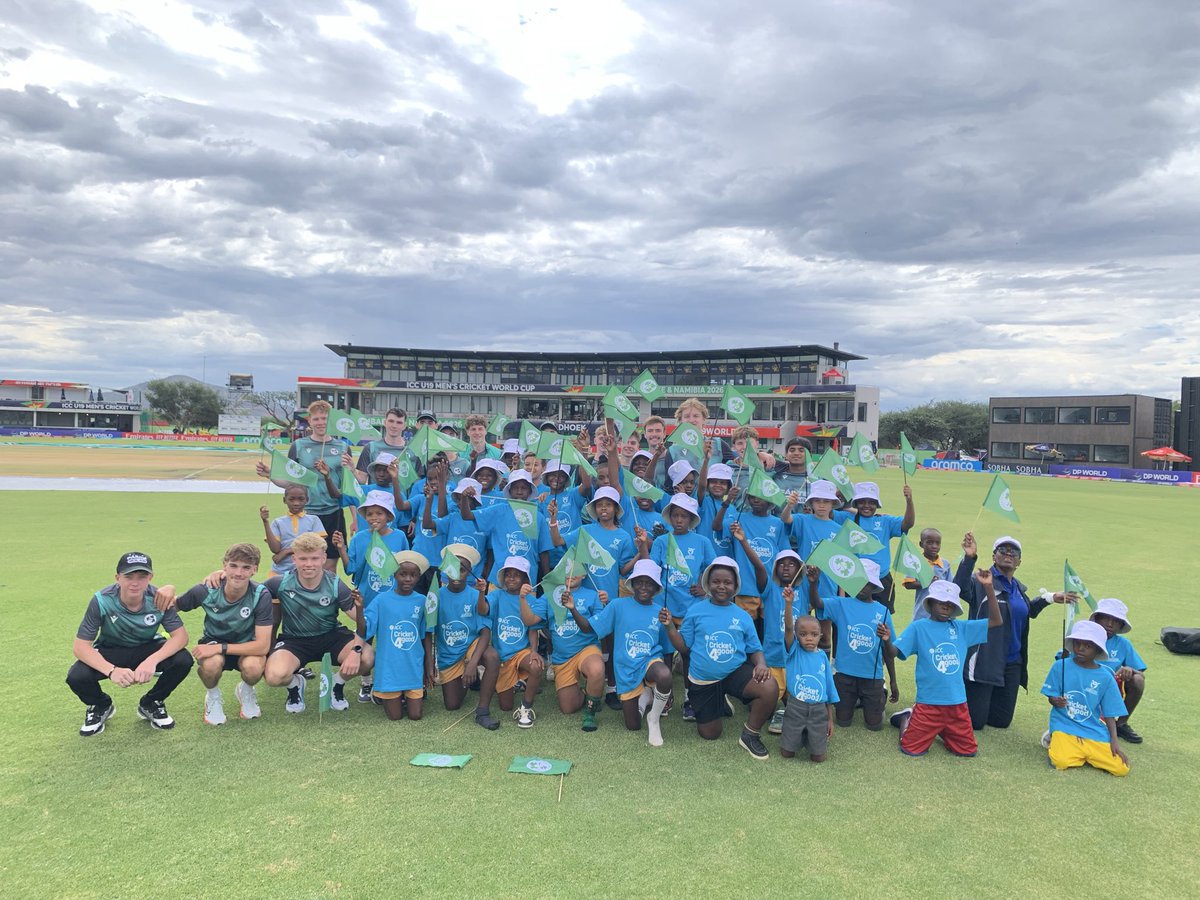 A really great cricket session taken by the squad today, amazing enthusiasm and talent on show from the kids.  Inspiring the next generation <a href="/CricketNamibia1/">Official Cricket Namibia</a>