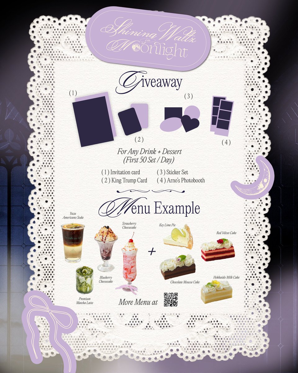 ARNO_THAILAND's tweet image. ˖⊹ ⋆ ꒰ა ♡ ໒꒱ ⋆ ⊹˖
𝑺𝒉𝒊𝒏𝒊𝒏𝒈 𝑾𝒂𝒍𝒕𝒛 𝒊𝒏 𝑴𝒐𝒐𝒏𝒍𝒊𝒈𝒉𝒕

🤍𝟤𝟦–𝟤𝟧 𝘑𝘢𝘯 𝟤𝟢𝟤𝟨
🕰️ 𝟫:𝟢𝟢 𝘈𝘔 – 𝟦:𝟢𝟢 𝘗𝘔
🧁𝘊𝘢𝘧é 𝘓’𝘢𝘱𝘱𝘢𝘳𝘵𝘦𝘮𝘦𝘯𝘵🌙✨
🫖𝘔𝘙𝘛 𝘙𝘢𝘮𝘢 𝟫, 𝘉𝘒𝘒
🎀𝘋𝘳𝘦𝘴𝘴 𝘤𝘰𝘥𝘦 : 𝘗𝘢𝘴𝘵𝘦𝘭 𝘵𝘰𝘯𝘦🩰

#ARNOWaltzinMoonlight #ARNO…