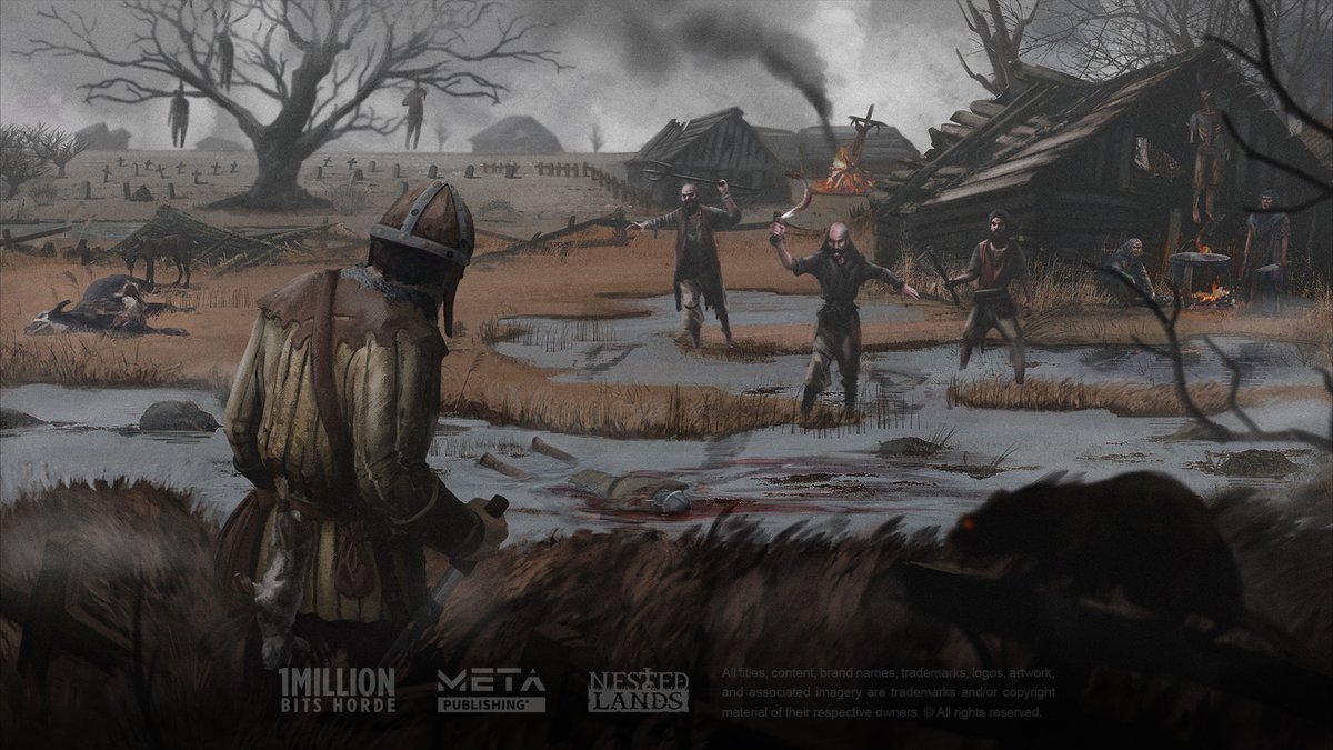 One of the very first concept artworks we created for Nested Lands — the vision of Norovellir begins here. Dark, quiet, full of stories in the making.