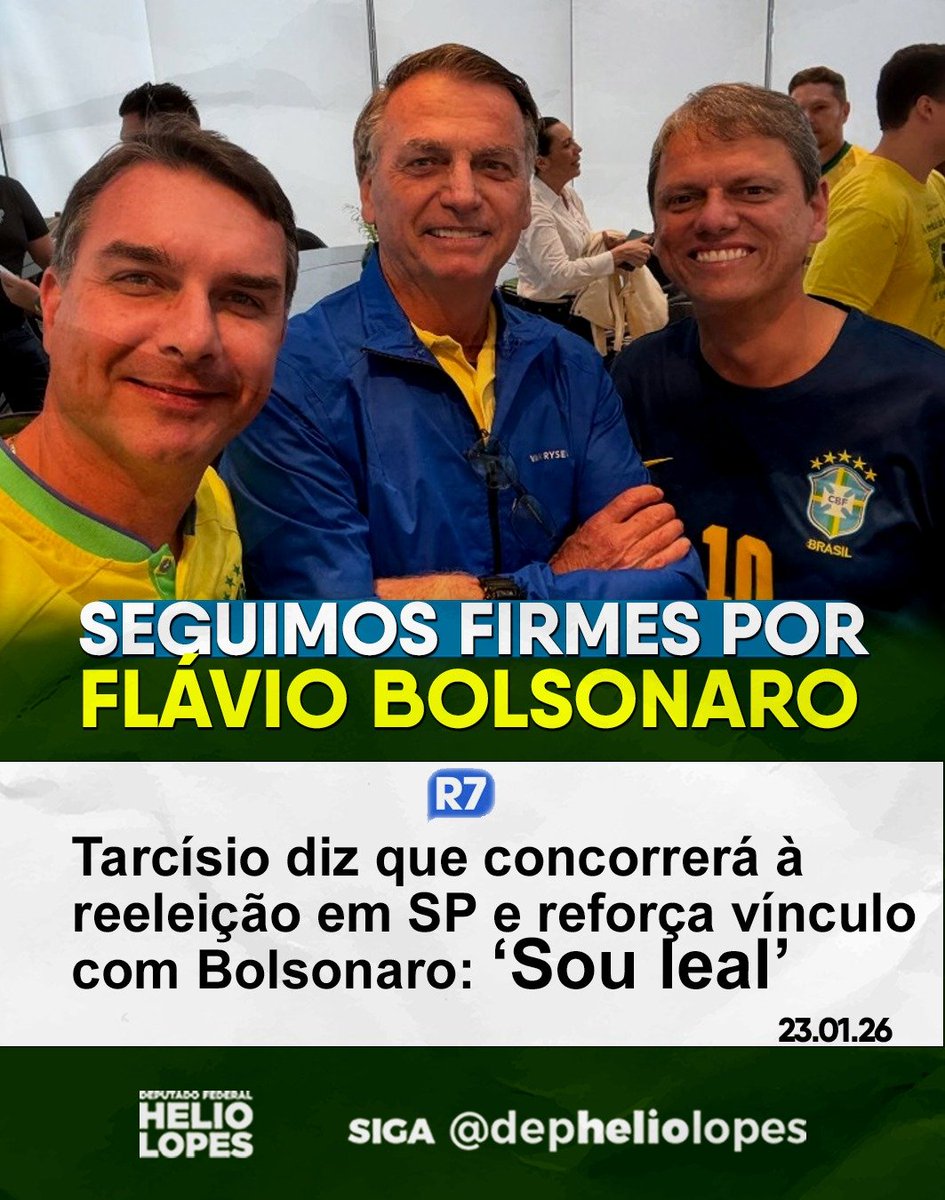 Flavio Bolsonaro cresce porque tem base, tem história e tem coragem.
Com foco, disciplina e unidade, vamos transformar esse avanço em liderança real para o Brasil.