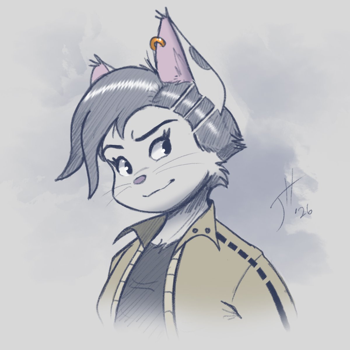 fxscreamer's tweet photo. Sketched out a new Volume 3 Lily. Not 100% sure on it, but should be close. (it's a bit more cyberpunk) :P

#cashmeresky #cat #cartoon #furry #anthro #comic #webcomic #graphicnovel #illustration https://t.co/ahvw22QY4q