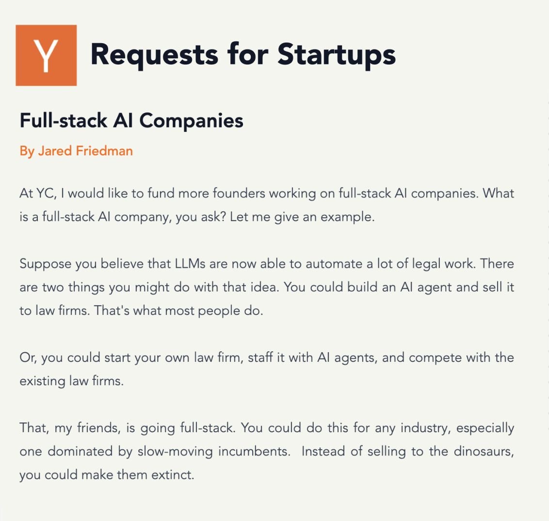 If you're building tools/AI agents for slow, outdated industries, don't just sell to them, build directly within those industries and compete.

Industries in Pakistan for this: Legal &amp; Compliance, Real Estate, Logistics, Stock brokerage, Corporate Law, Tax Filing