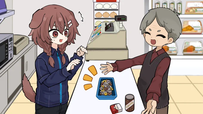 ◆コンビニで働いていた頃の話をするころさん◆

#できたてころね 
